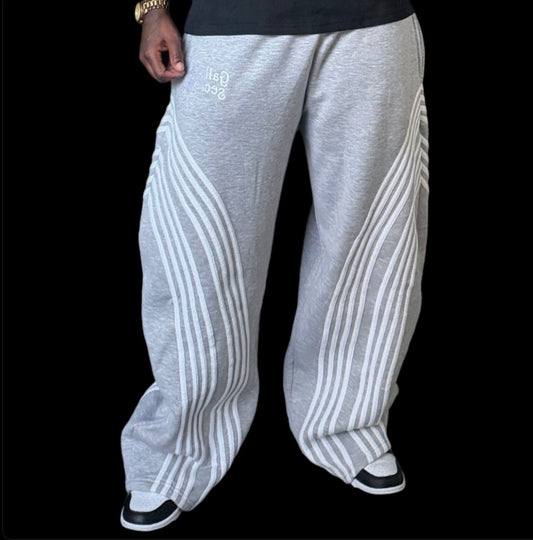 Grey GS Striped Sweat Pants