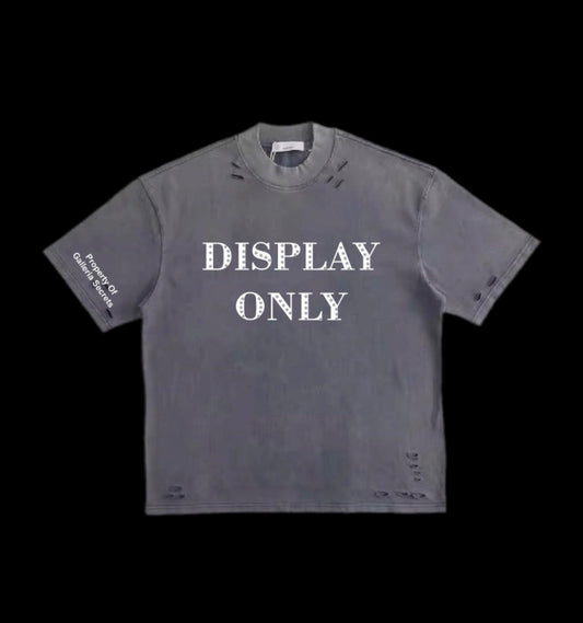 "DISPLAY ONLY" rhinestone tee
